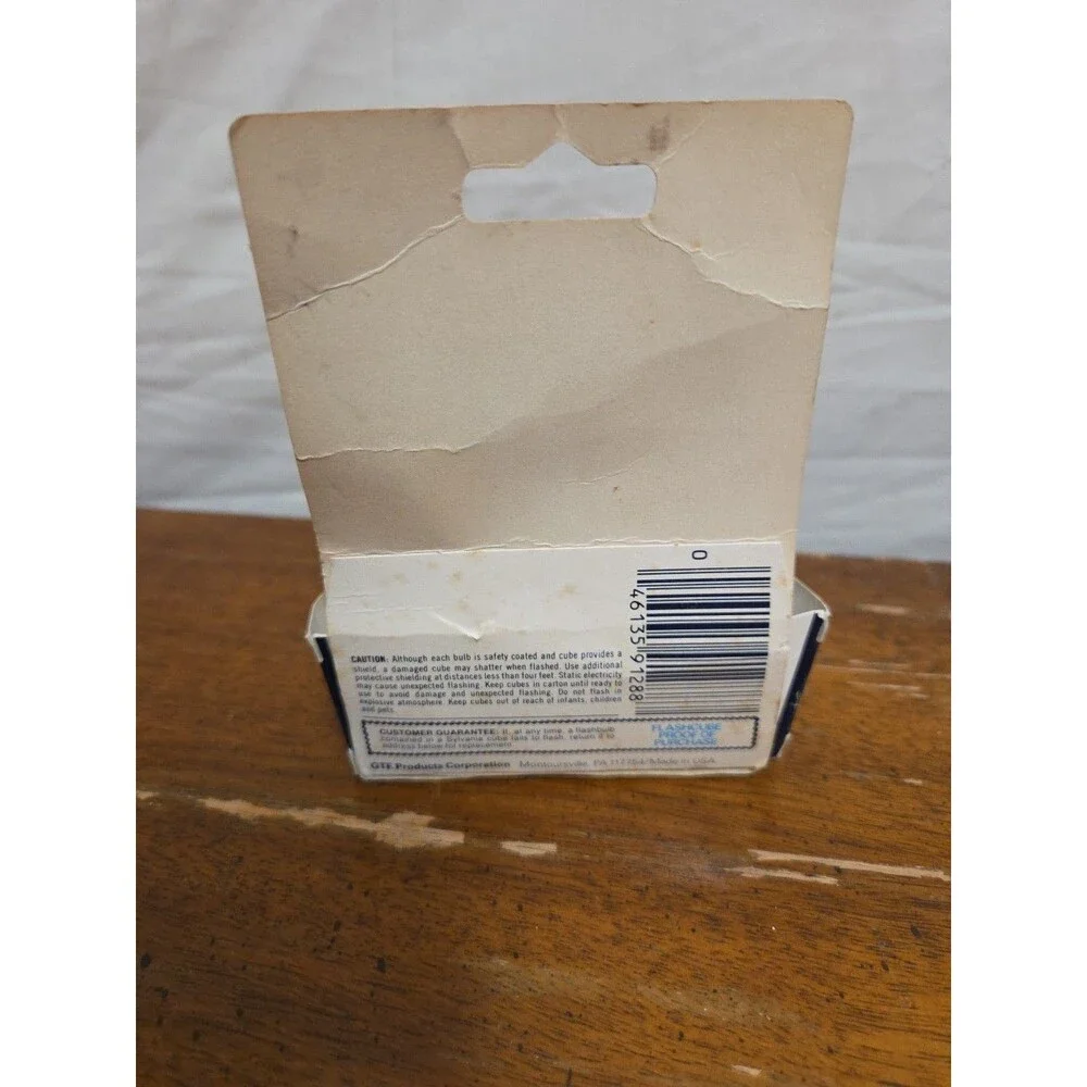 GTE Sylvania Flash Cubes 3 Flashcubes In Original Boxes New